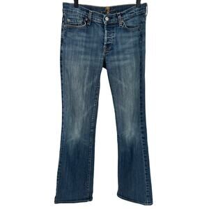 7 For All Mankind VTG Boy Cut Blue Bootcut Jeans Mid Rise Medium Wash Casual 29